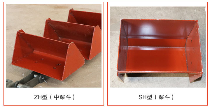 TH型斗式提升机不同料斗展示